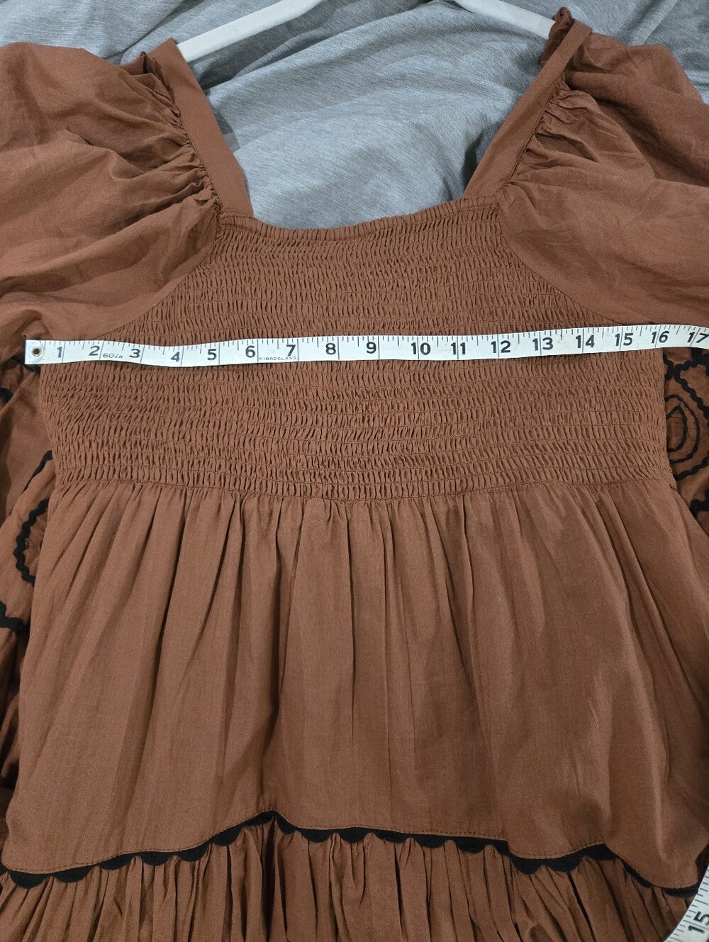 Sister Mary Loopy Midi Dress In Rust Size Small - Picture 4 of 5